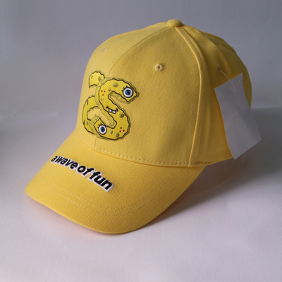Limon Sarı 3D Nakış / aplike Beyzbol Şapka Karikatür Spor Kap Şapka Unisex