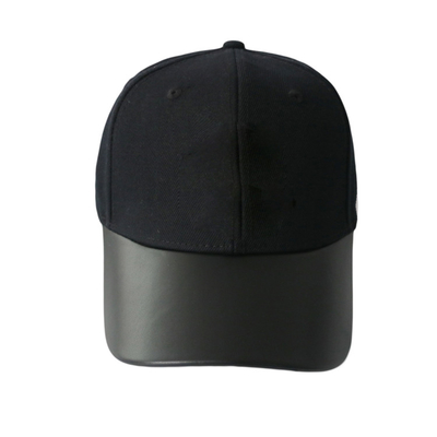PU Spor Baba Şapkaları Sokak stili şapkalar Unisex İçin Siyah Saf Renk