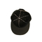 6 Panel Düz Bill Şapka, Özel% 100 Akrilik Düz Ağız Siyah Gorras Kap, Özel Logo