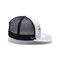 Kömür Beyazı Mesh Arka 5 Panel Kamyon Şoförü Şapkası Kadın Snapback Şapka